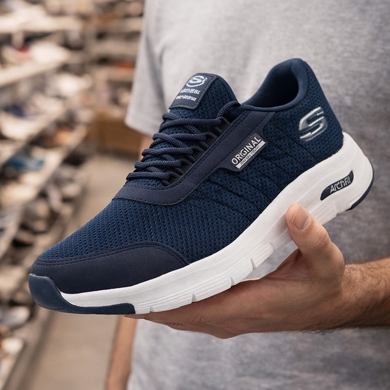 کفش ورزشی مردانه اسکچرز مدل Quantum -سرمه ای